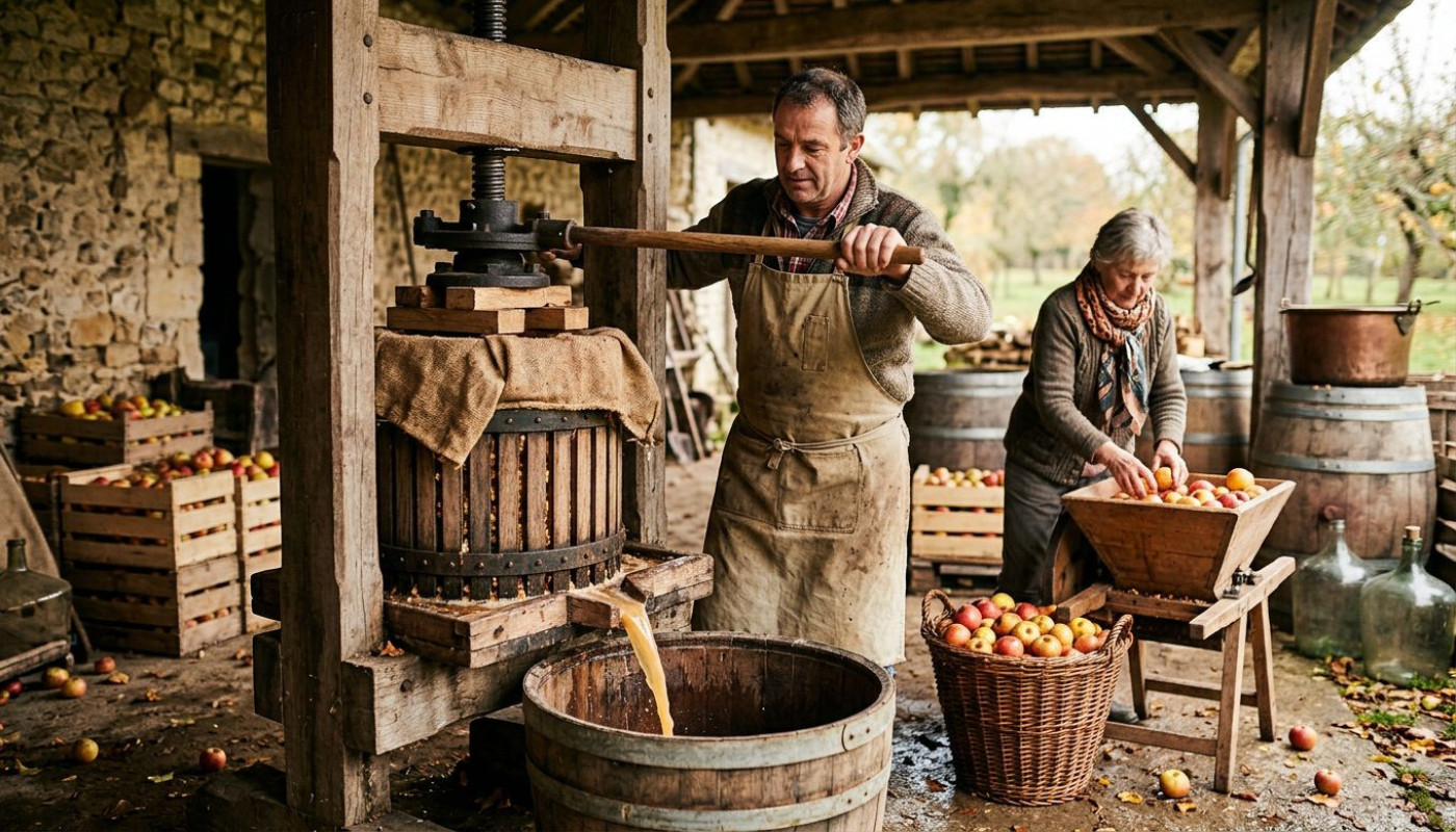 Techniques traditionnelles françaises de production de jus